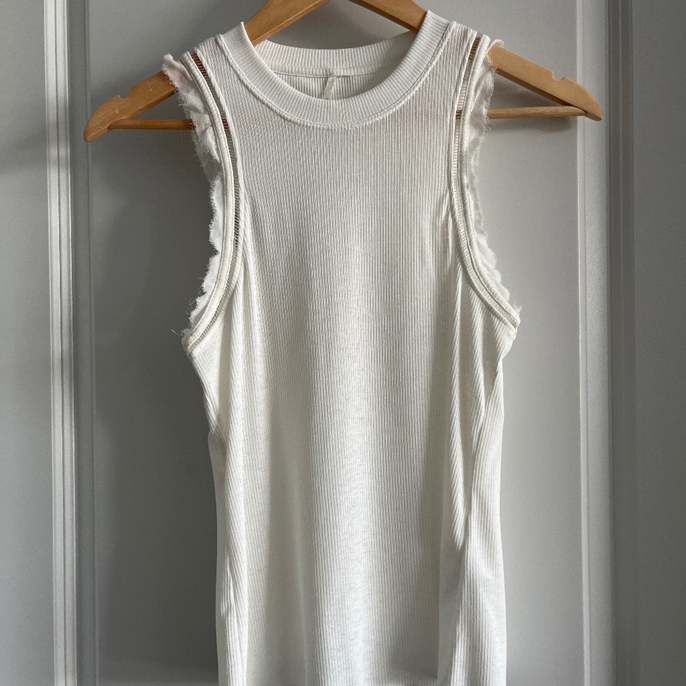 Anthropologie Ruffled Sleeve Tank Top